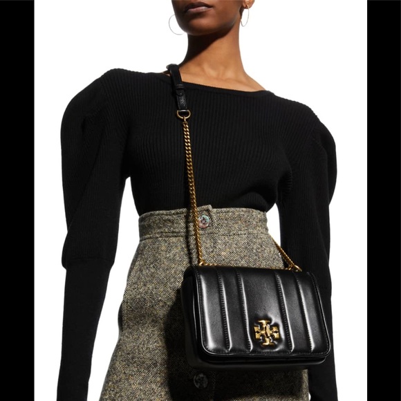 Tory Burch Quilted Chain Bag in Black/Rolled Gold - Picture 15 of 15